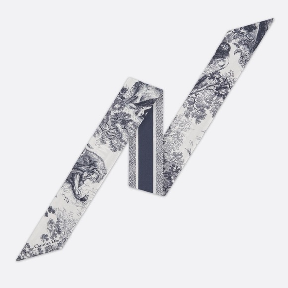 Christian Dior Toile De Jouy Sauvage Mitzah Scarf - Picture 2 of 6